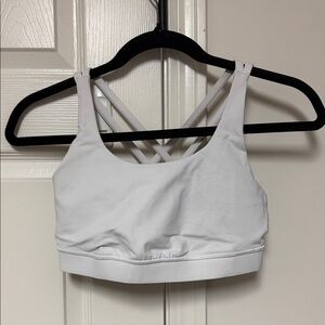 Lululemon Women’s White Crisscross Back Sports Bra